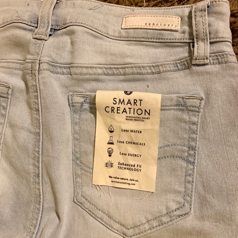 Sz 26 Sanctuary Modern straight Crop light jeans. - Picture 8 of 9